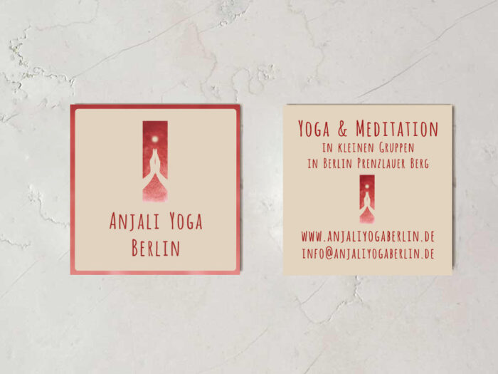 Visitenkarten Anjali Yoga Berlin - Anja Braun